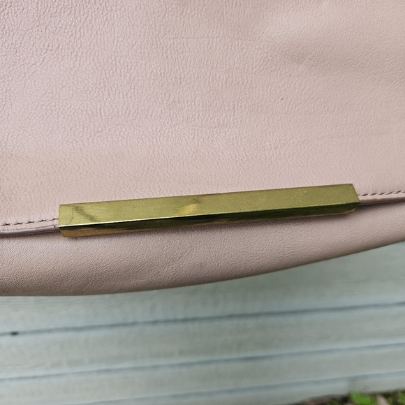 J. Crew blush pink leather rectangular flap crossbody bag - Picture 10 of 14